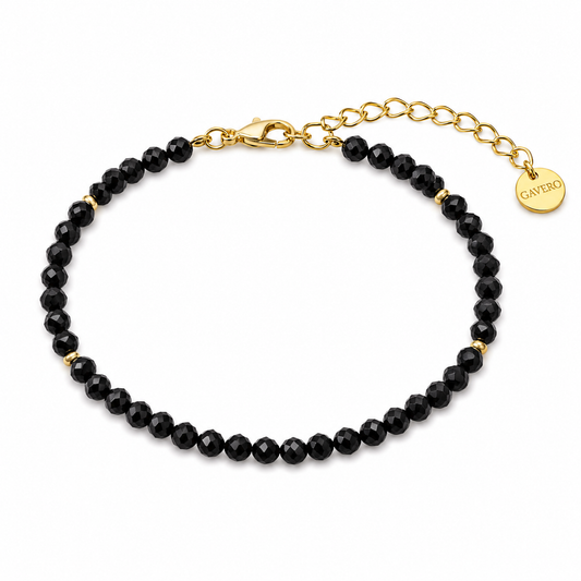 Nero Spinell Armband mit echtem schwarzem Spinell