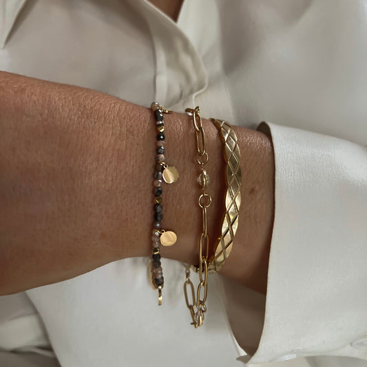 Cuscino Armreif in Gold und Silber – weitere Ansicht