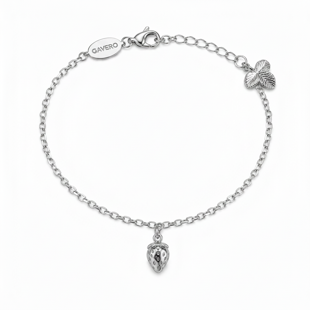 Fragola Armband in Silber mit Erdbeer-Anhänger