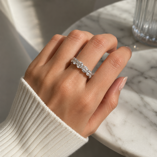 Harmony Zirconia Ring in Sterling Silver