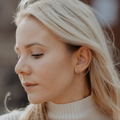 QUASTA Ohrring mit Earcuff - Gavero